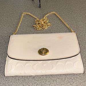 Coach pouch with chain strap